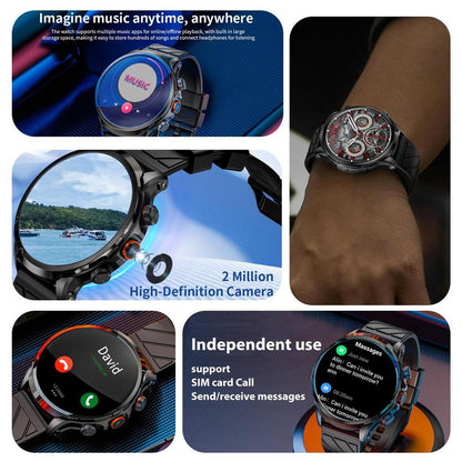 LOKMAT Multifunctional Smart Watch, 200W Camera Support SIM Card NFC GPS Fashionable Digital Watch, Fitness Watch for Women & Men