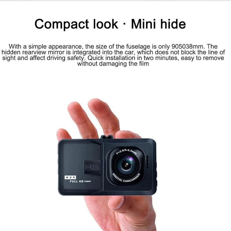 Car Dash Camera, 1080P Ultra Wide Angle HD Lens HD Night Vision Car WDR, Motion Detection, Parking Mode Car Video Recorder with 32GB Memory Card