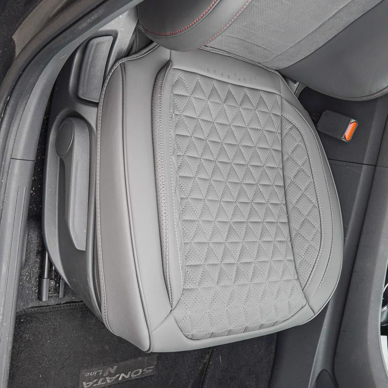 Luxury Front Bottom Seat Car Truck SUV Seat Covers Nonslip Breathable Tight Fit with Full Surround Coverage - Fits 6000+ Vehicles